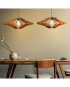 Suspension 171 noyer - D.47x19x55 cm