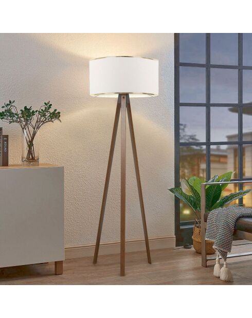 Lampadaire Ayd blanche - 21x38x140 cm