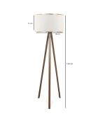 Lampadaire Ayd blanche - 21x38x140 cm