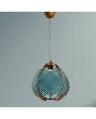 Suspension YL231 bleue - 30x25x70 cm