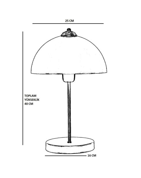 Lampe de table Lungo dorée - D.25x16x40 cm