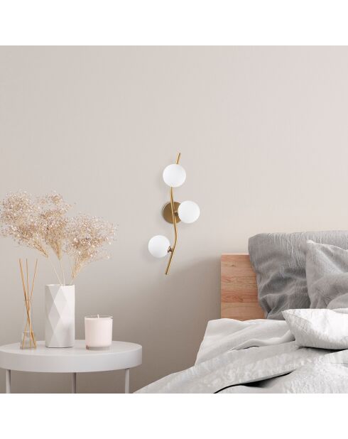 Antieke wandlamp 7147 - 23x19x55 cm