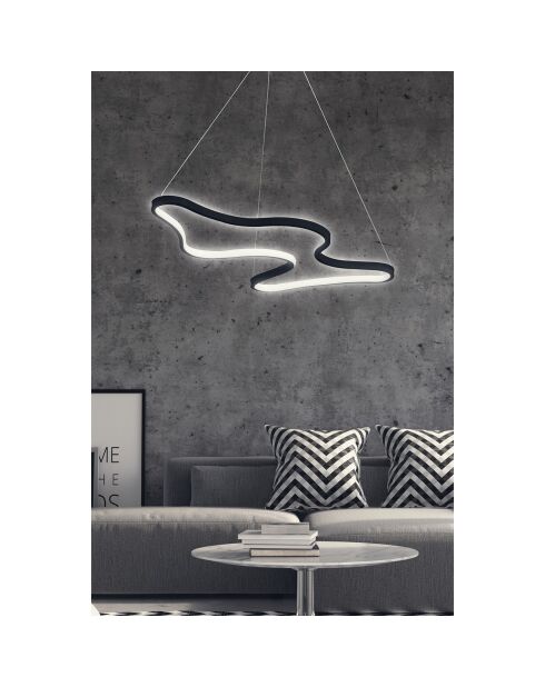 Lustre Ligo noir - 35x46x2 cm