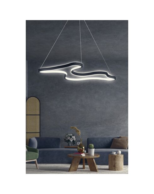 Lustre Ligo noir - 35x46x2 cm