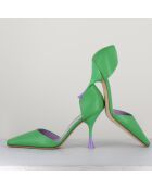 Escarpins en Cuir Holly Cris verts - Talon 8.5 cm