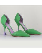 Escarpins en Cuir Holly Cris verts - Talon 8.5 cm