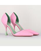 Escarpins en Cuir Holly Cris roses - Talon 8.5 cm