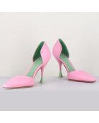 Escarpins en Cuir Holly Cris roses - Talon 8.5 cm