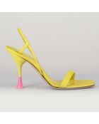 Gelbe Ledersandalen Ischia Kimi mit 9,5 cm Absatz