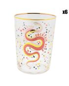 6 Verres cocktail Serpent transparents - 55cl