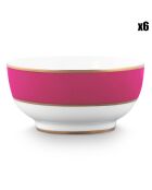 6 Bols en Porcelaine Pip Chique roses - D.11 cm