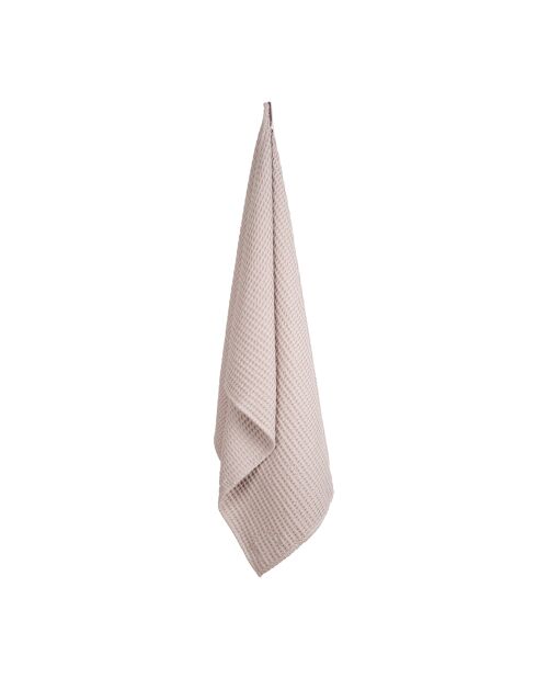 Drap de bain gauffré en Coton Bio lavande - 150x100 cm