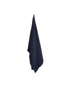 Drap de bain gauffré en Coton Bio bleu foncé - 150x100 cm
