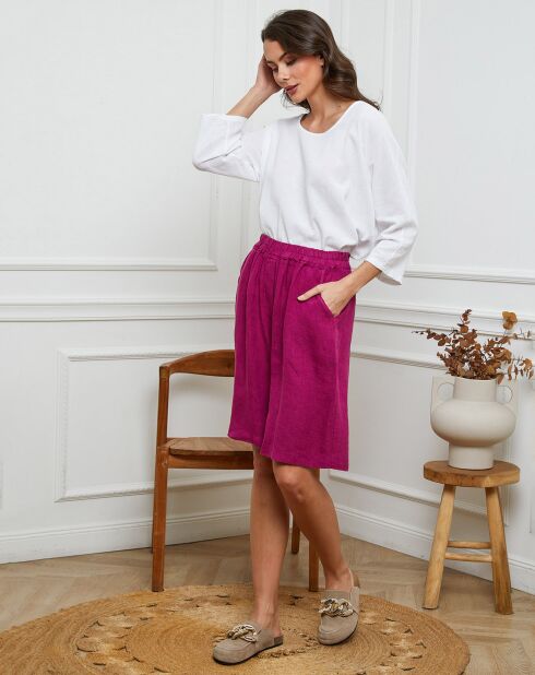 Bermudas 100% lino Alafolie parma