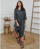 Robe 100% Lin Belinda carbone