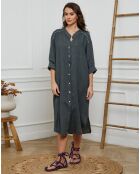 Robe 100% Lin Belinda carbone