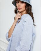 Robe 100% Lin Belinda indigo
