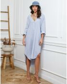 Robe 100% Lin Belinda indigo
