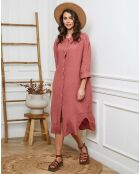 Robe 100% Lin Belinda terracota
