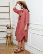 Robe 100% Lin Belinda terracota
