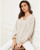 Blouse 100% Lin Celiane beige
