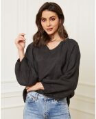 Blouse 100% Lin Celiane carbone