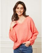 Blouse 100% Lin Celiane corail