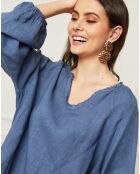 Blouse 100% Lin Celiane indigo