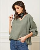 Blouse 100% Lin Celiane kaki