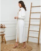 Robe en Lin & Coton Drama blanche