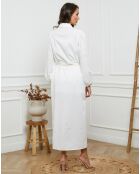 Robe en Lin & Coton Drama blanche