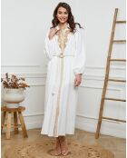 Robe en Lin & Coton Drama blanche