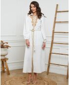 Robe en Lin & Coton Drama blanche