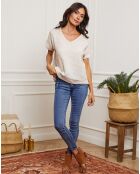 Top 100% Lin Fabioza beige