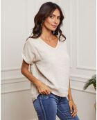 Top 100% Lin Fabioza beige