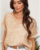 Top 100% Lin Fabioza camel