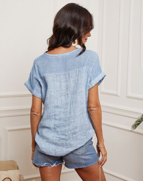 Fabioza Sky Top aus 100% Leinen