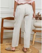 Pantalon 100% Lin Ferria beige