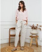 Pantalon 100% Lin Ferria beige