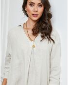 Robe 100% Lin Folia beige