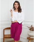 Top en Lin & Coton Fraiche blanc