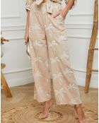 Pantalon en Lin & Coton Gelinda beige