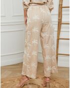Pantalon en Lin & Coton Gelinda beige