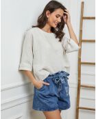 Top 100% Lin Georginia beige