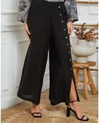 Pantalon 100% Lin Gladys noir