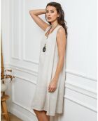 Robe 100% Lin Hemar beige
