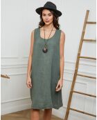 Robe 100% Lin Hemar kaki