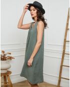 Robe 100% Lin Hemar kaki