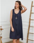 Robe 100% Lin Hemar marine
