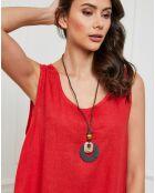 Robe 100% Lin Hemar rouge